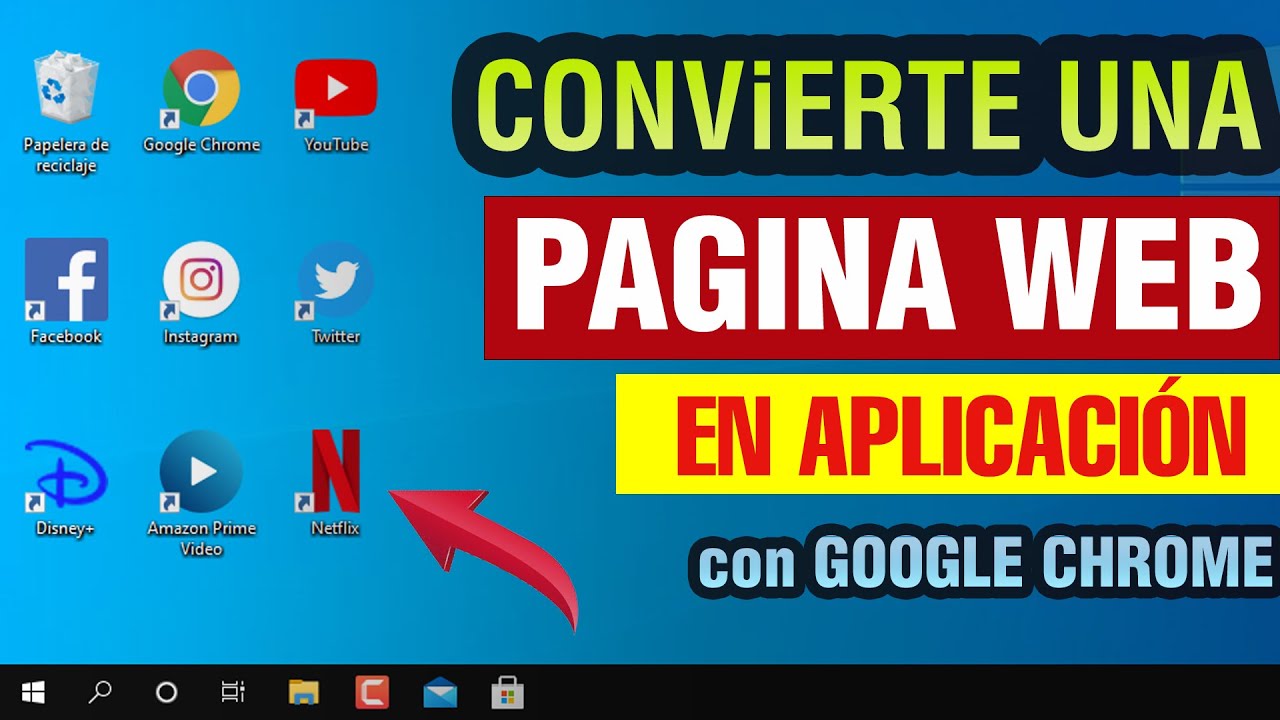 Crear un acceso directo de una pagina web