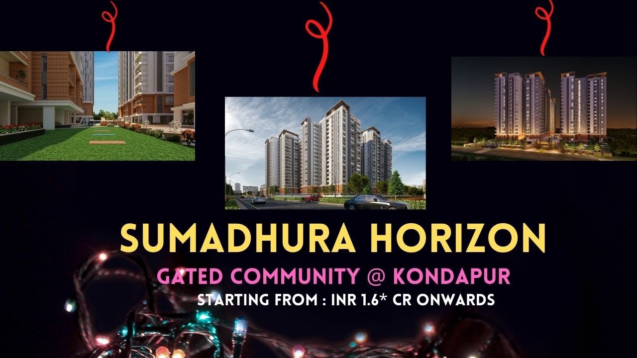 Flats for Sale Kondapur Sumadhura HORIZON Gated Community G+18