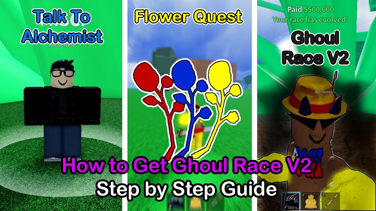 Ghoul Race V1 to V3 Complete Guide 2023 - Blox Fruits [Beginner's