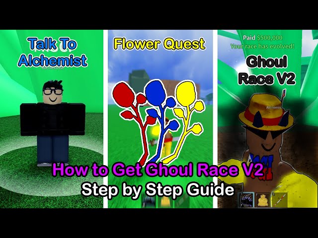 Ghoul Race V1 to V3 Complete Guide 2023 - Blox Fruits [Beginner's