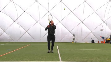 Mini Tennis Green Forehand - Control & Hit Rally in the Service Boxes