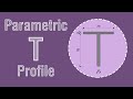 Parametric T profile under 4 min in Revit 2024