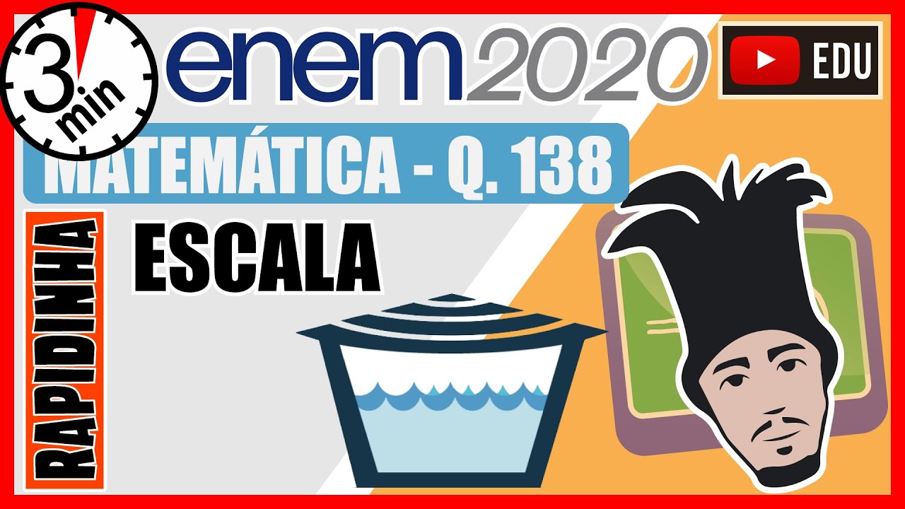 🏃[ENEM 2020] 138 📘 ESCALA A caixa-d’água de um edifício terá a forma de um paralelepípedo
