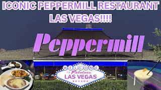ICONIC PEPPERMILL RESTAURANT & FIRESIDE LOUNGE IN LAS VEGAS 🎰🎲#food #millersonthemove #fun #foodie 