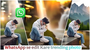 Whatsapp Meta Ai Photo Editing |  Whatsapp Se Photo Edit Kaise Kare |Background Change Photo Editing