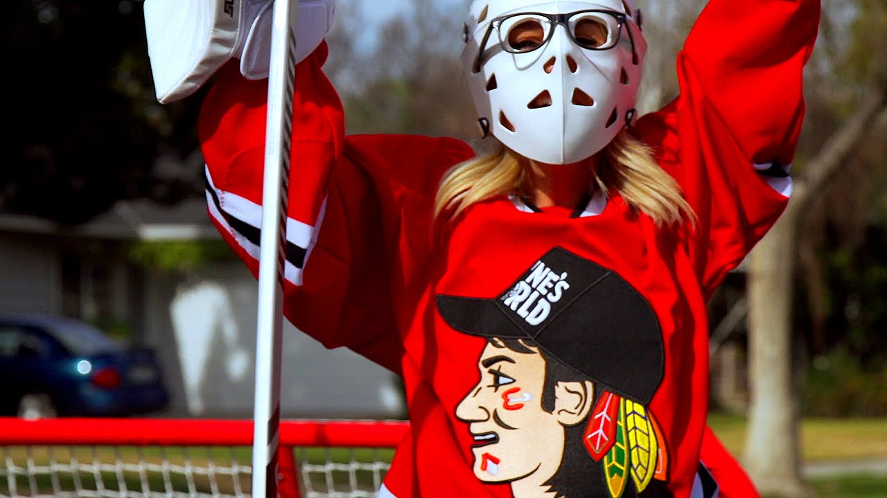 wayne world blackhawks jersey