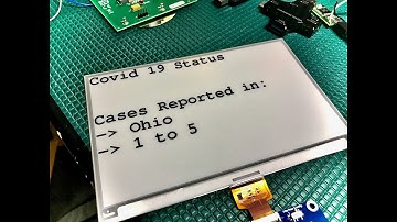 Coronavirus (COVID 19) Status Display Tutorial - ESP32 (WiFi) + EPAPER