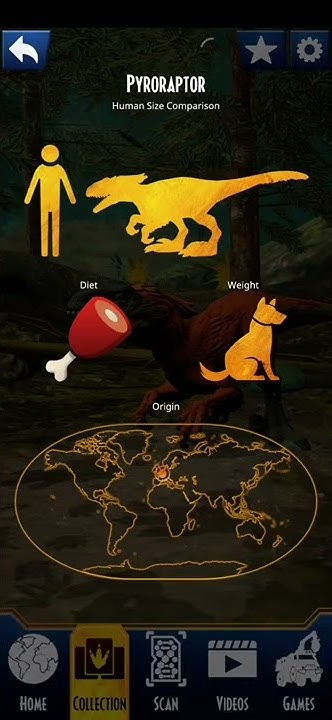 Jurassic world facts app pyroraptor! *pyroraptor scan code Vid coming ...