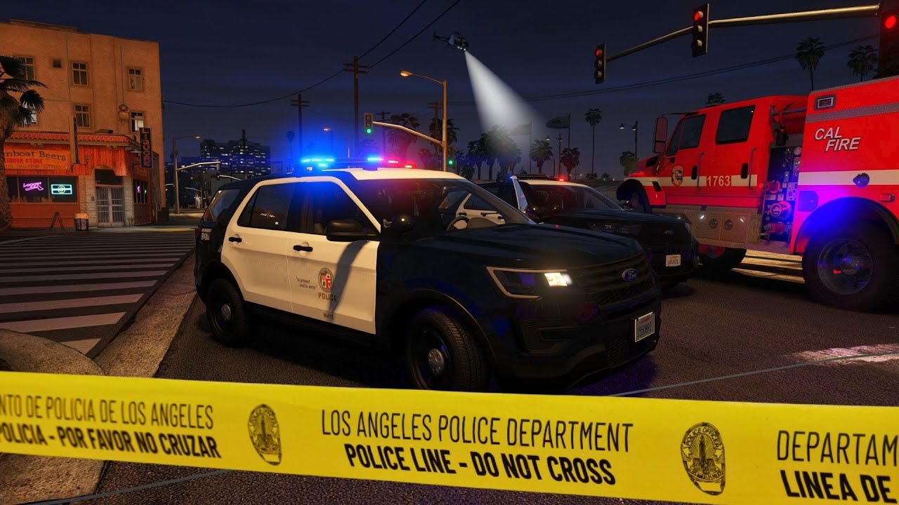 LAPD in VENICE 🚨Verdächtiger entkommt unerkannt & schwerer Zusammenstoß mit Feuerwehrfahrzeug