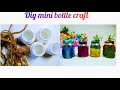 DIY mini bottle craft #art&craft #handmade #homemade #viral video #jute rope