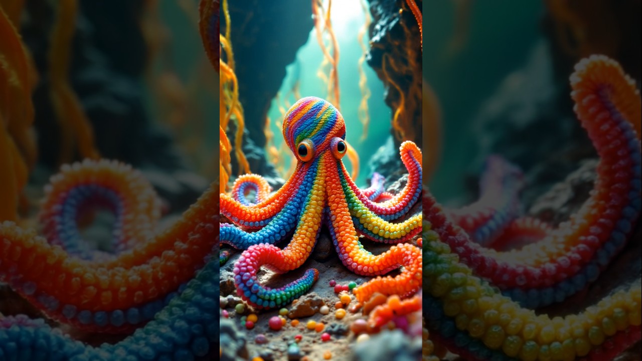 Ocean Creature + Candy  Hybrid Creatures Fusion: Fish Fusion Kingdom