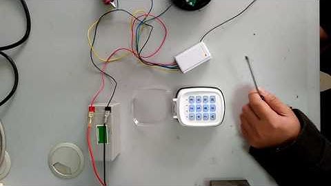 wirless keypad Learn and work with the receiver