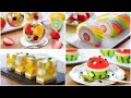 (누적 조회수 1500만뷰) 아름다운 과일 젤리 치즈 케이크 몰아보기 / Beautiful Fruit Jelly Cheesecake 🍓🥝🍋🍉🍈🥭