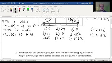 MATH2217 Statistics Final Exam Review Part 2
