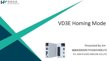 Training video-VD3E Servo Tutorial: 5 Homing Mode