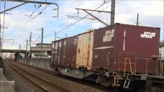 H28. 1. 26 EF65 2119牽引 1091レ（本千葉～蘇我）～1090レ（稲毛駅）
