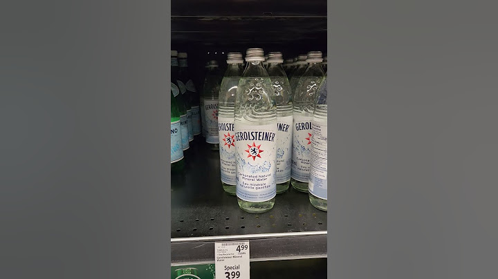 5,- $ für eine 0,75l Gerolsteiner... August 2023