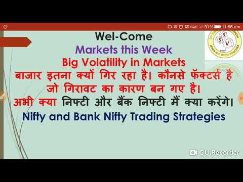 Markets this WeekBig Volatility in Marketsबाजार इतना क्यों गिर रहा है। कौनसे फॅक्टर्स है जो गिरावट