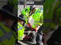Arrested Just Stop Oil protester repeatedly tells police they are &#39;injuring&#39; him