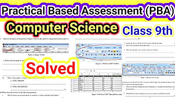 Practical Based Assessment Computer | 9th Class Important Computer science Practical 2024