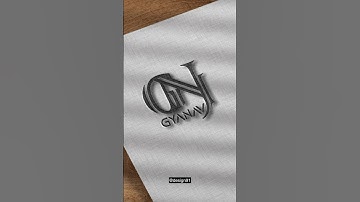 Gyanav name logo🔥💥comment your name #shorts #ytshortsindia #namelogodesign #nameart