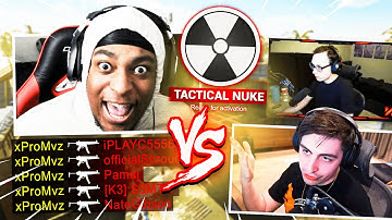 playing AGAINST THE BEST PC PLAYERS in MODERN WARFARE.. (TACTICAL NUKE)