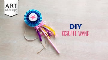 DIY Rosette Wand | Fairy Wand | Easy Paper Craft Ideas | Paper Rosettes Flowers | Handmade