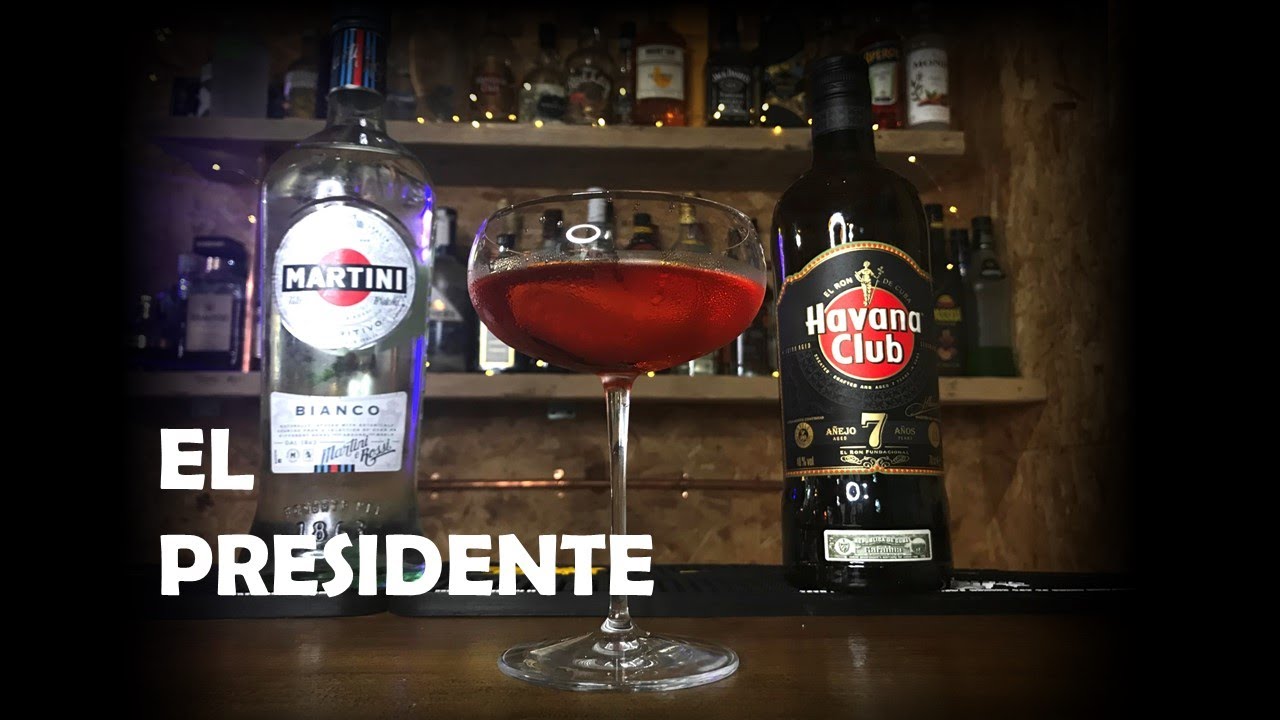 El Presidente Cocktail Recipe YouTube