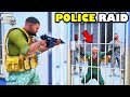 Franklin police biggest raid on military base in gta 5  shinchan and chop