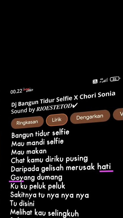 DJ Bangun Tidur Selfie X Chori Sonia