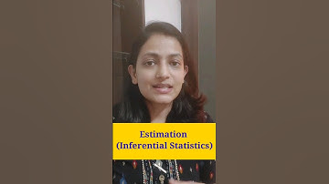 Estimation in inferential statistics #statistics #psychologystatistics #Estimation #mapc #mpc006