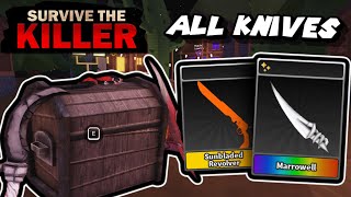 All 21 NEW knives From The Chest of the Pest // 🔪Survive The Killer