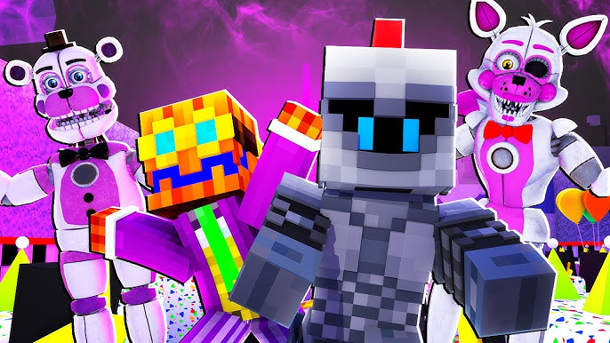 Becoming FNAF Animatronics in Minecraft! (Minecraft FNAF Universe Mod) 