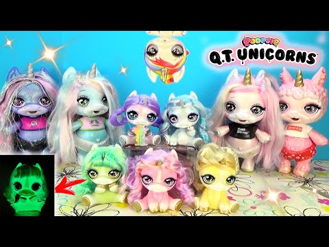 Видео: Малыши Poopsie QT Unicorns! Ароматные фигурки Единорогов! Светится в темноте! Baby play toys