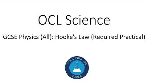 GCSE Physics (All): Hooke