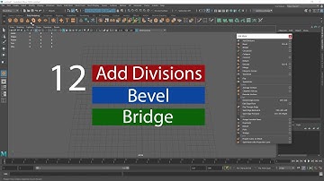 12 add division, bevel and bridge tool | Maya Tutorials [Hindi]