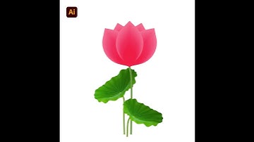 Adobe Illustrator Tutorials | Blend Tool | Flower Design Lotus