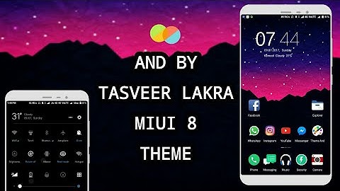 MIUI 8 Third Party Theme - And by Tasveer Lakra | Not available in Theme Store | July 2017 !!