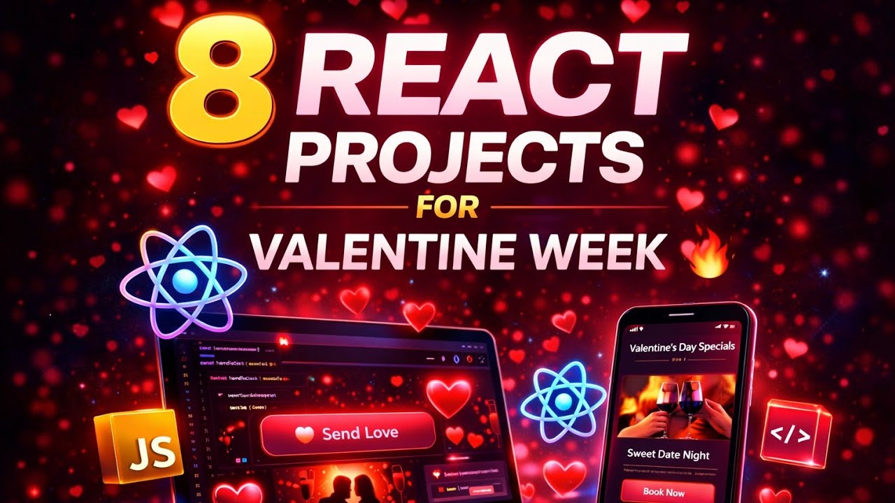 Valentine Week React Projects 😱 8 Days-ல Insane UI & Animations 🔥 ...