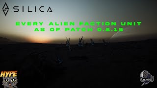 Showcase of Every Current Alien unit within Silica as of 0.8.18