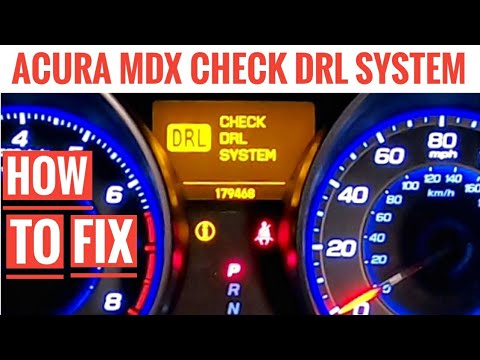 Acura MDX Check DRL System Message How to Replace Daytime Running Light