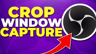 how to crop window capture in obs studio