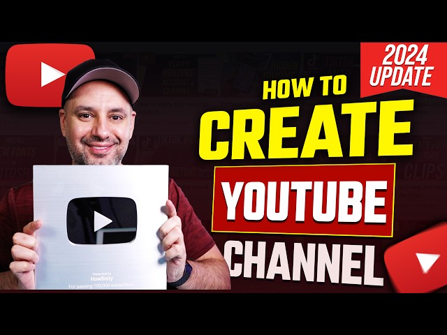 How To Create A YouTube Channel - 2024 Beginner’s Guide class=