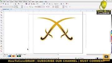 Fit Urdu Text to Path | HOW TO FIT URDU TEXT TO PATH IN CorelDRAW | ALSO DESIGN ISLAMIC SWORDS LOGO