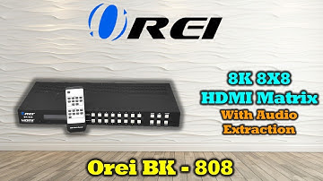 8x8 HDMI Matrix Switch, Switcher with Audio Extractor UltraHD Supports Upto 4K @ 120Hz