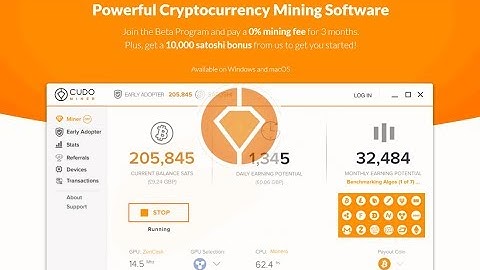 CudoMiner | Cryptocurrency Mining | 10k satoshi bonus