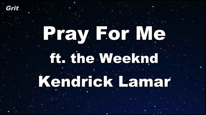 Pray For Me Karaoke version - Karaoke performance video thumbnail