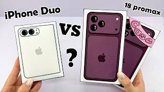 🍎Paper DIY🍎 Unboxing Iphone Duo VS Iphone 18 Promax 2000$ | You Choose??? ASMR