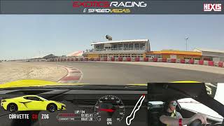 Driving the C8 Z06 Corvette at Exotics Racing in Las Vegas
