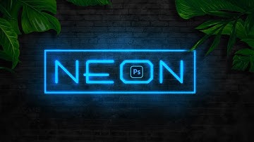 How to Create a Glowing Neon Text Effect in Photoshop  ( Photoshop tutorial, Neon Effect )